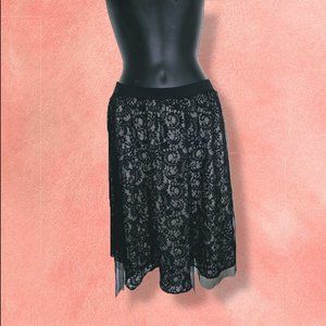 🌺 Express Ballet Tulled Skirt (Black & Blush)